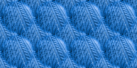 Scandinavian Borders. Aqua Knit Fabric Rib. Sky Scandinavian Design. Knit Yarn Pattern. Knitted...