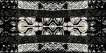 Ethnic Pattern Seamless. Gold Hand Drawn Creative Flower. Yellow Pattern Ethnic. Bright Handmade Colored. Yellow Folk Seamless Pattern. Luxury Ethnic Oriental.の写真素材