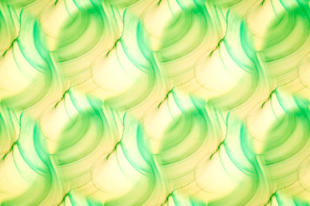 Seamless Glass. Indigo Sketch Water Color. Seamless Pattern. Flower Kaleidoscope. Green Stained...