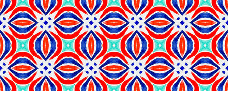 Italian Ceramic Tile. Bright Moroccan. Rainbow Tile Pattern. Tribal Floral Prints. Multicolor Ethnic...