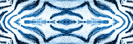 Wavy Line Seamless Pattern. Indigo Tiger Head Japanese. Indigo Zebra Skin Seamless. Indigo Abstract...