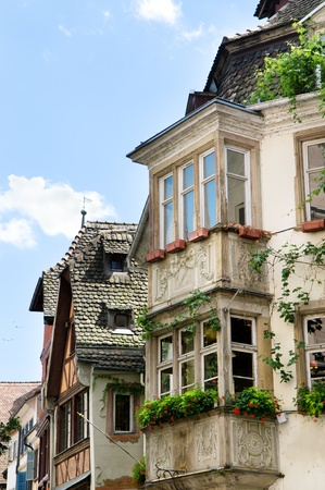 houses and roofs Old townの写真素材