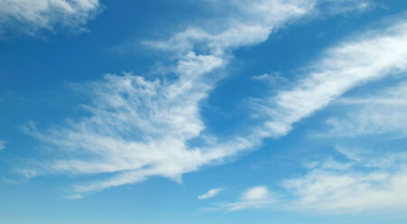 clouds in the blue skyの写真素材