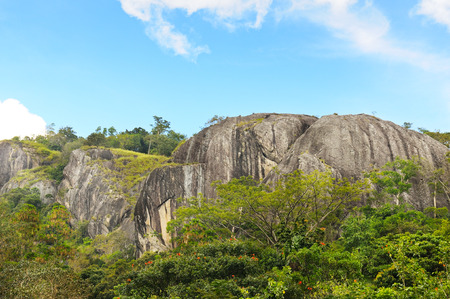 mountains and blue sky in Sri Lankaの写真素材