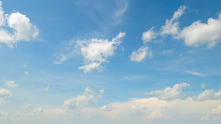 beautiful blue sky with light cloudsの写真素材