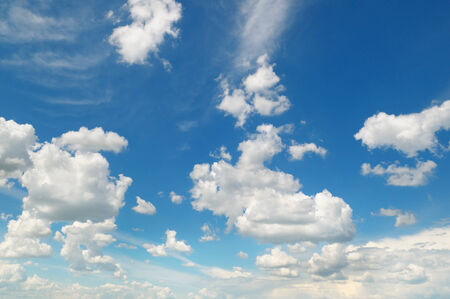 clouds in the blue skyの写真素材