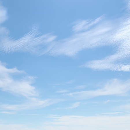 beautiful blue sky with light cloudsの写真素材