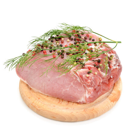meat tenderloin isolated on a white backgroundの写真素材