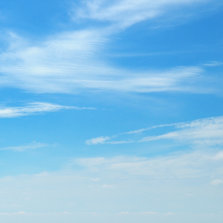 clouds in the blue skyの写真素材