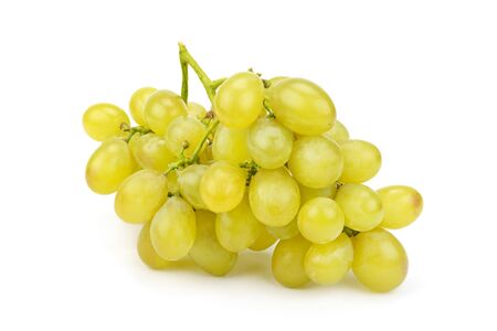 bunch of grapes isolated on white backgroundの写真素材