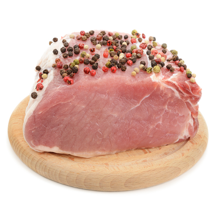 meat tenderloin isolated on a white backgroundの写真素材