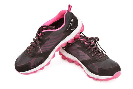sport shoes isolated on white backgroundの写真素材