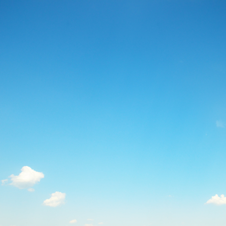 light clouds in the blue skyの写真素材