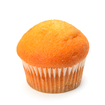 Appetizing cupcake isolated on white background.の写真素材