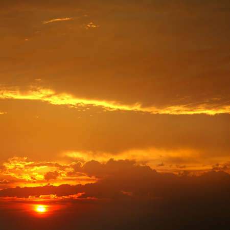 beautiful sun rise and cloudy skyの写真素材