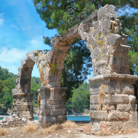 Ancient ruins of the ancient city of Phaselisの写真素材