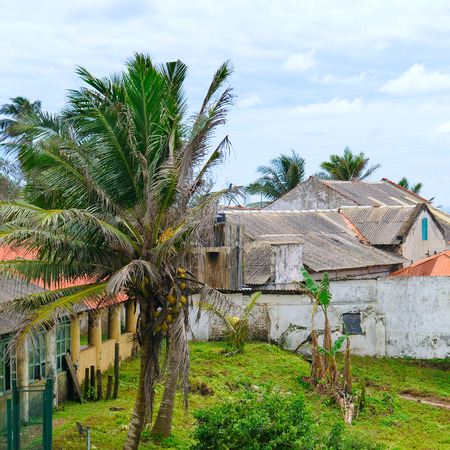 Abandoned houses after the tsunami. Sri Lanka, the city of Halle.の写真素材