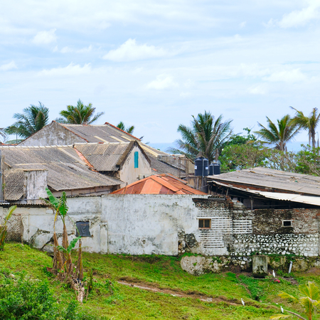 Abandoned houses after the tsunami. Sri Lanka, the city of Halle.の写真素材