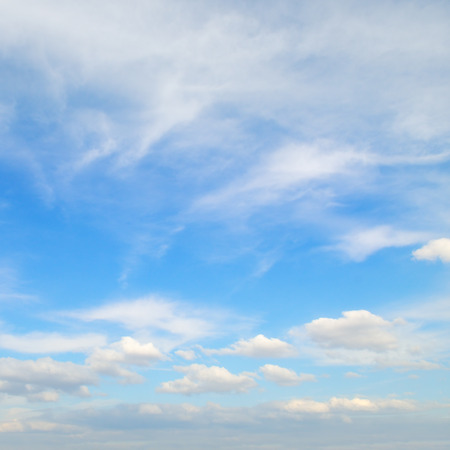 Light clouds in the blue sky.の写真素材
