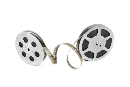 Set of Film strips isolated on white background. Free space for text.の写真素材