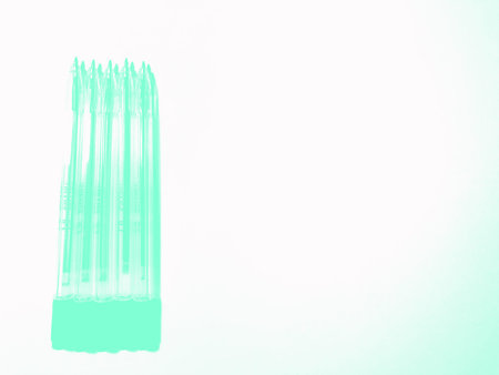 pens on white background. Aqua Menthe