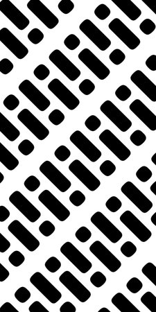 Seamless pattern of exclamation marks colored black white background. Editable can be used for web...