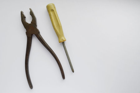 Building tools on a white background. fathers day. Labor Day.