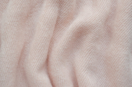 Pink fabric texture background, Pink fabric crumpled background, close up, Top view
