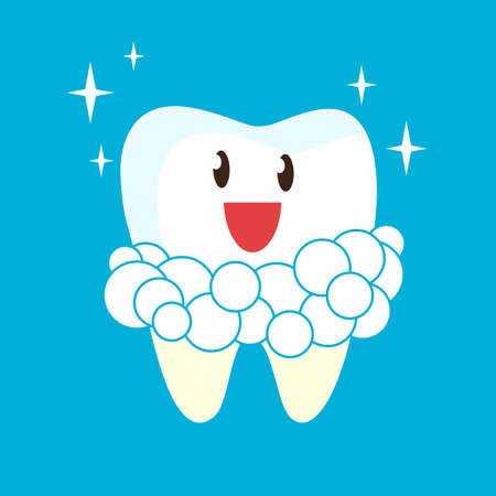 Teeth whitening. Vector illustration.のイラスト素材