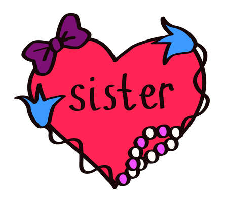 Heart with flowers on a white background. Vector illustration.のイラスト素材