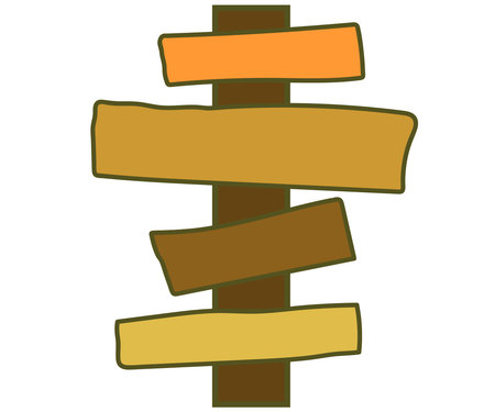 Wooden plaque on a white background. Symbol. Vector illustration.のイラスト素材