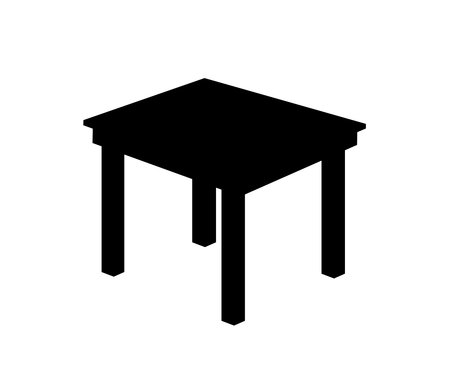 Small table on a white background. An object. Vector illustration.のイラスト素材
