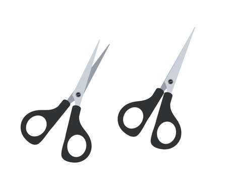 Scissors on a white background. Symbol. Vector illustration.のイラスト素材
