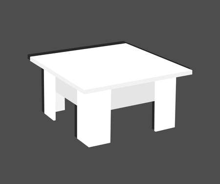 Coffee table on an isolated background. An object. Vector illustration.のイラスト素材