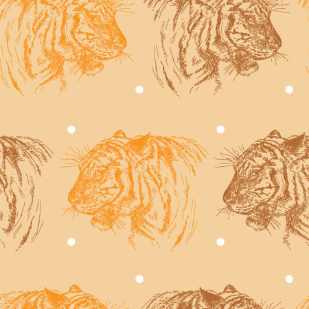 Vector seamless pattern with white deers silhouette and snowflakes on red background. Vector stock illustration.Winter holiday, Christmas eve concept. For prints, banners, stickers, cardsの写真素材