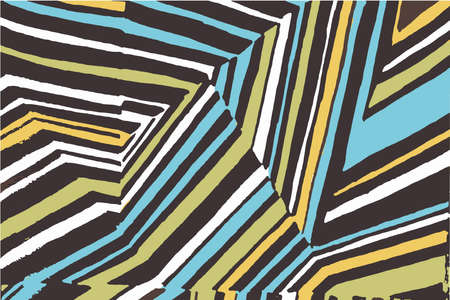 Abstract pattern wirh different stripesのイラスト素材