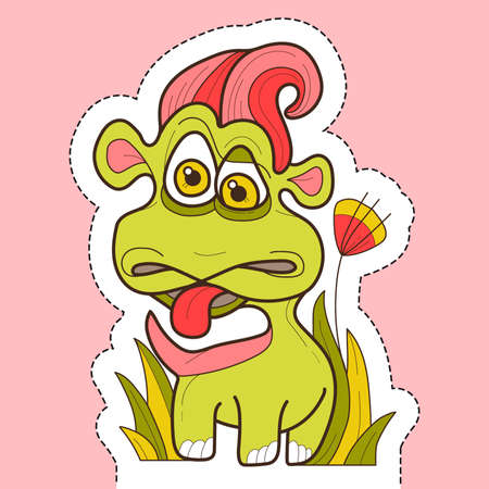 dinosaur. vector illustrationのイラスト素材