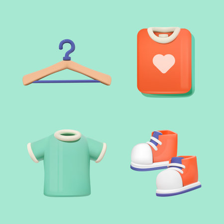 Baby Apparel and Accessories 3D Set