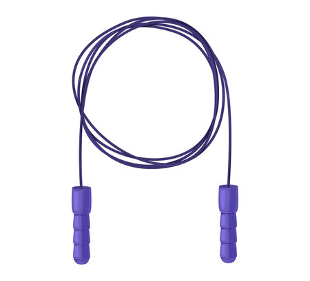 Purple jump rope isolated.のイラスト素材