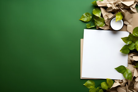 paper texture. Waste paper background with copy space for text. Recycling paper and giving paper the second life. Environmental concern or taking care of the environment concept. Save the treesの素材