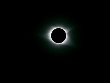 Solar Eclipse during totality as seen from Colombia, SCの写真素材