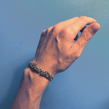 Hand with braceletの写真素材