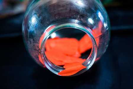 a lot of hearts in the bankの写真素材