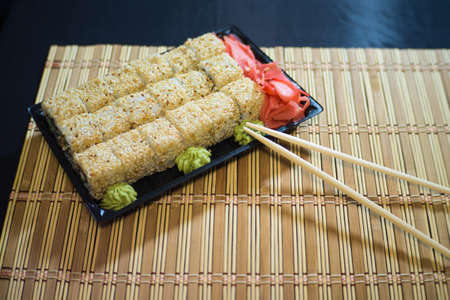 Sushi Set. Japanese food. Home delivery.の写真素材