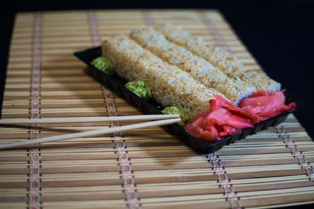 Japanese food. Seth sushi. Home delivery.の写真素材