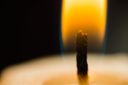 burning candleの写真素材