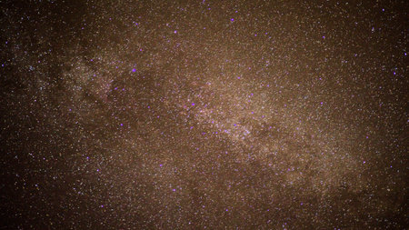 Milky Way with stars in space, night and starry sky, cloudless weather at night stars are visible.