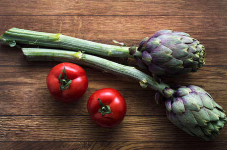 raw vegetables on the wooden backround, tasty fresh food, healthy food, raw fresh ingredientsの写真素材