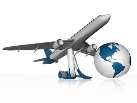 3d airplaneの写真素材