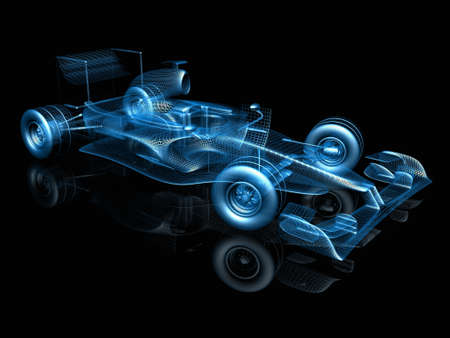 3d f1 carの写真素材